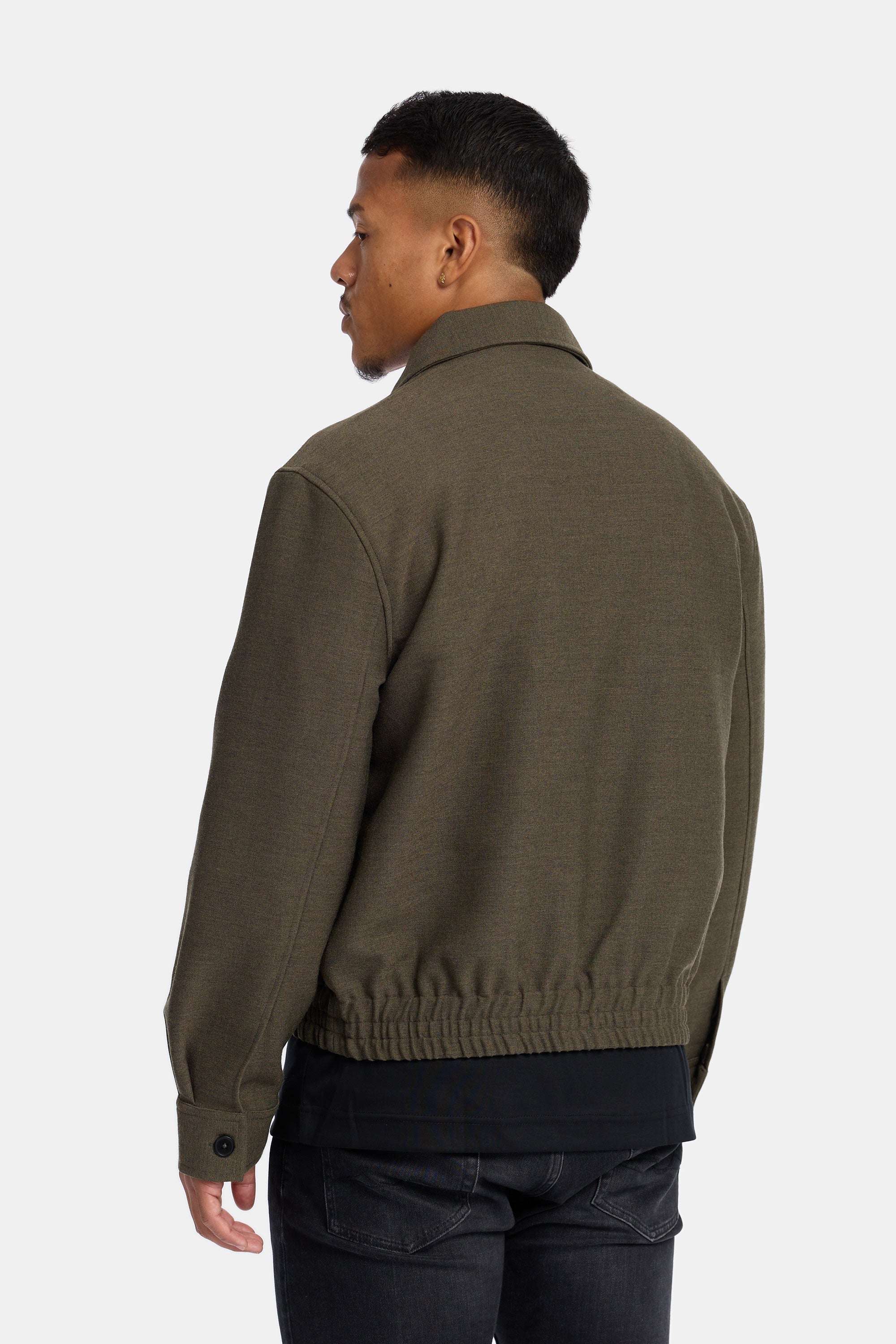 CROPPED PILOT JAKCET FOREST GREEN