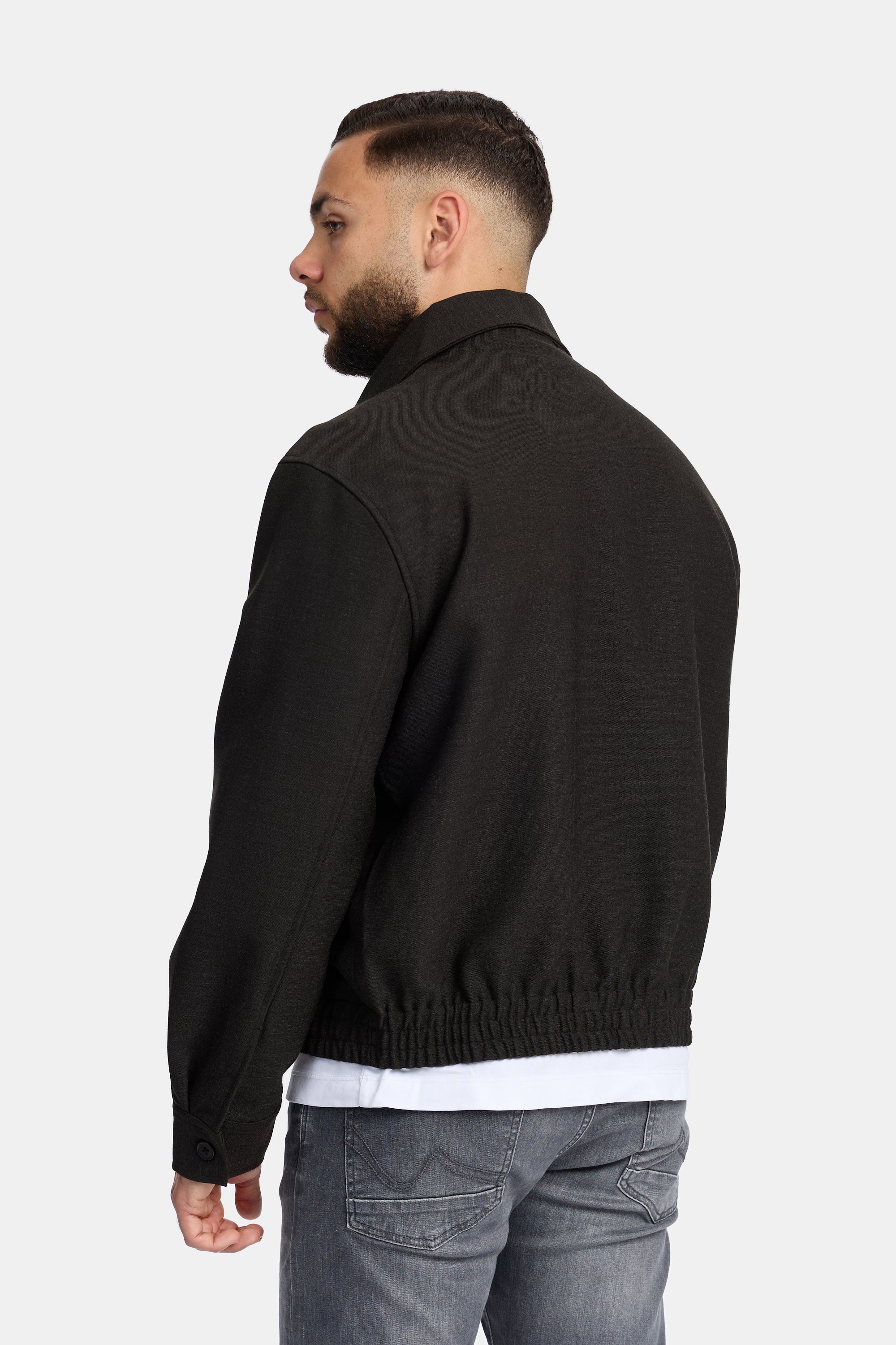 CROPPED PILOTE JACKET BLACK