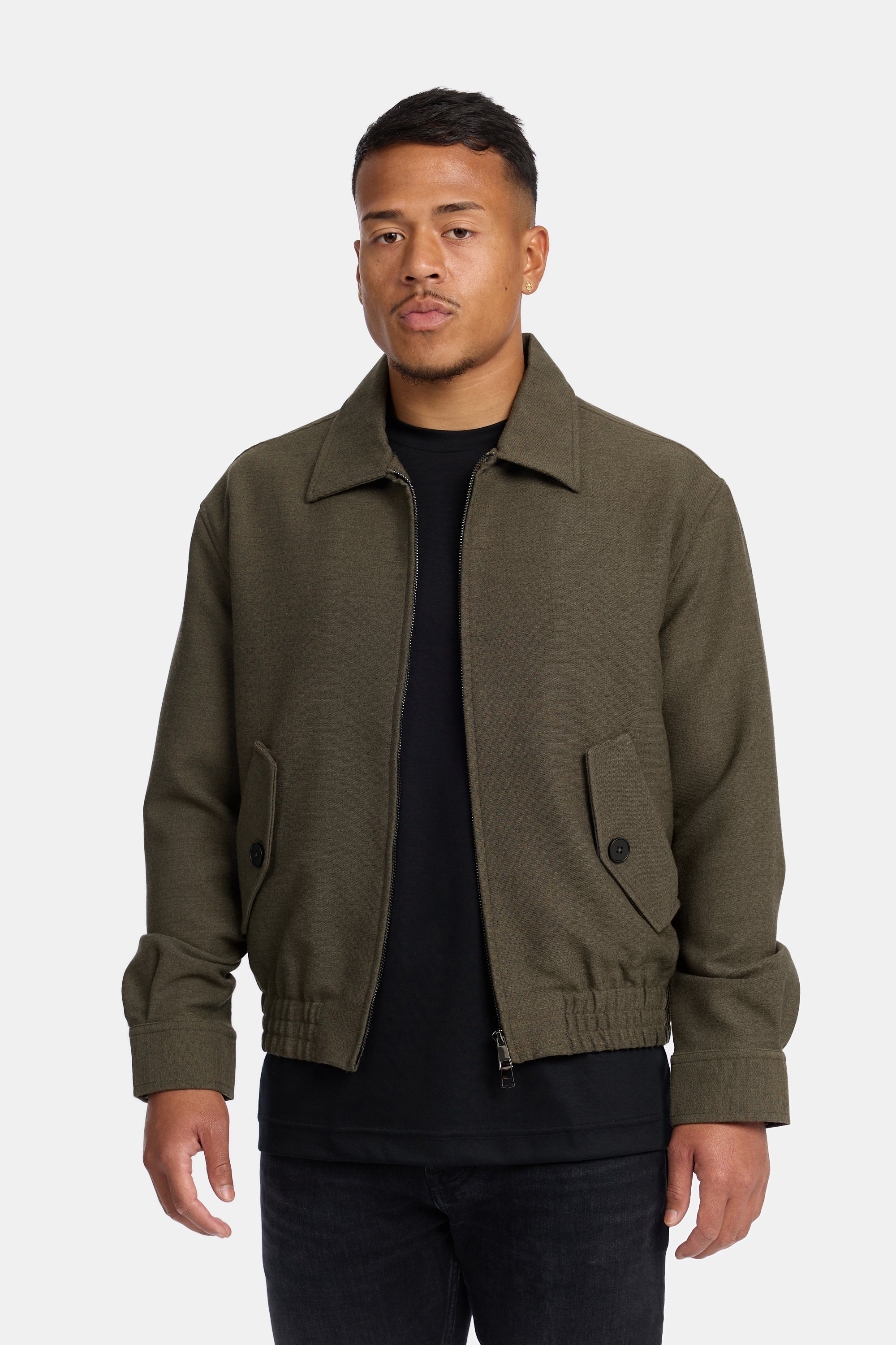 CROPPED PILOT JAKCET FOREST GREEN